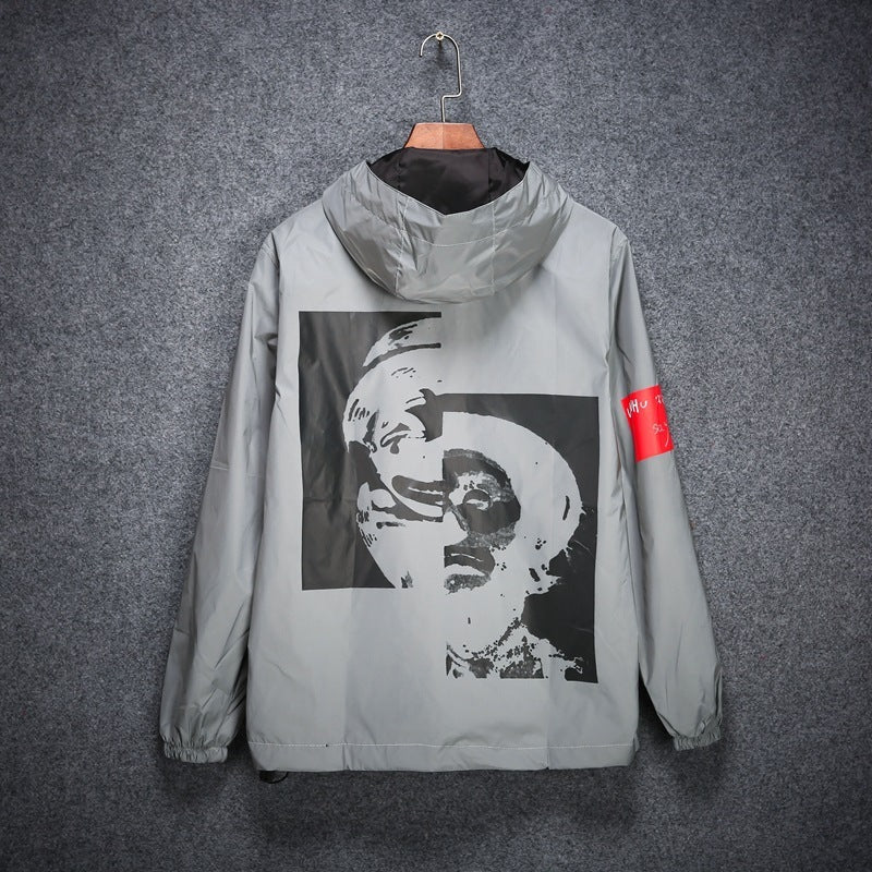 Stilingas Streetwear mados vėjo neperpučiama striukė