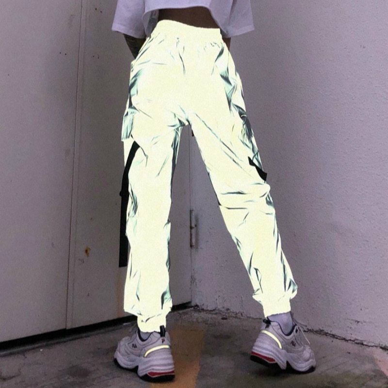 Atspindinčios Hip-Hop Stiliaus Kelnės