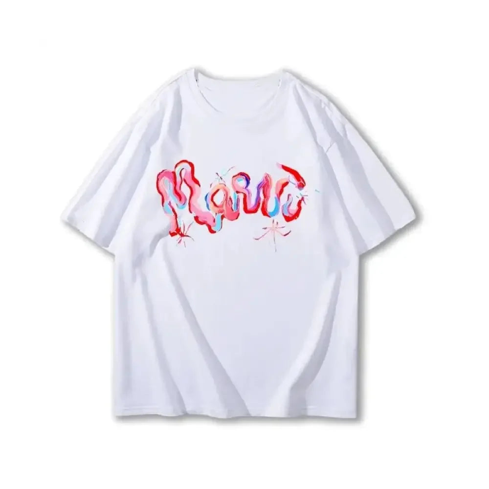 Unisex Medvilniniai Marškinėliai su Raidžių Spauda