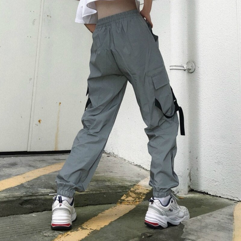 Atspindinčios Hip-Hop Stiliaus Kelnės