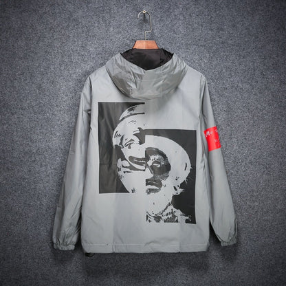 Stilingas Streetwear mados vėjo neperpučiama striukė