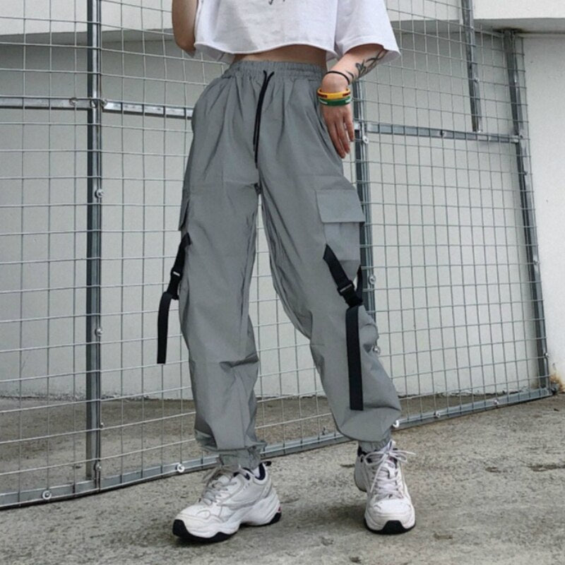 Atspindinčios Hip-Hop Stiliaus Kelnės