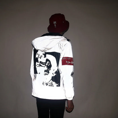 Stilingas Streetwear mados vėjo neperpučiama striukė
